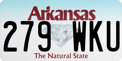 AR license plate 279WKU