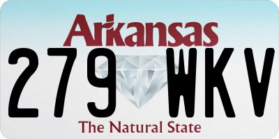 AR license plate 279WKV