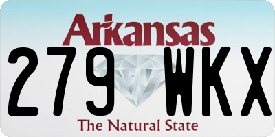 AR license plate 279WKX