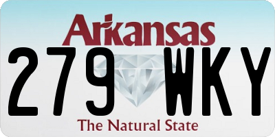 AR license plate 279WKY