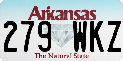 AR license plate 279WKZ