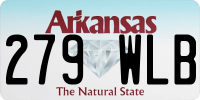 AR license plate 279WLB