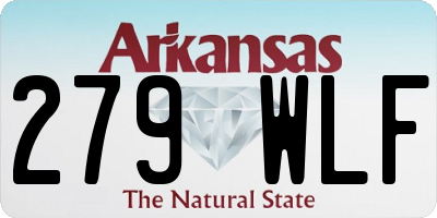 AR license plate 279WLF