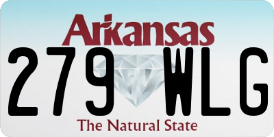 AR license plate 279WLG