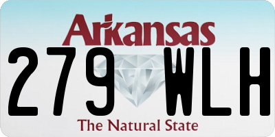 AR license plate 279WLH