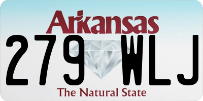 AR license plate 279WLJ