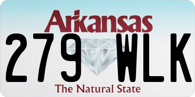 AR license plate 279WLK