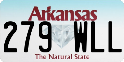 AR license plate 279WLL