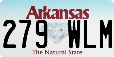AR license plate 279WLM