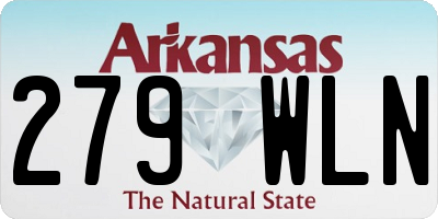AR license plate 279WLN