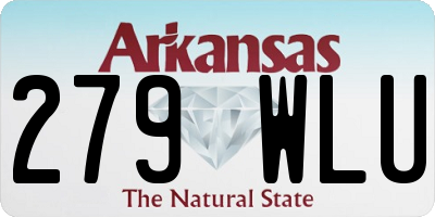 AR license plate 279WLU
