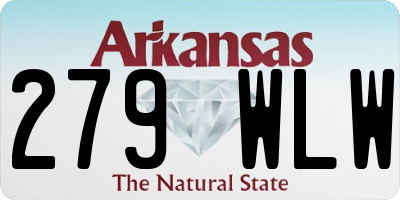 AR license plate 279WLW