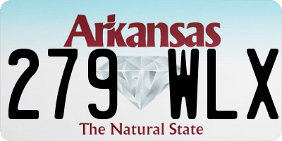 AR license plate 279WLX