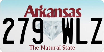 AR license plate 279WLZ