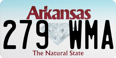 AR license plate 279WMA