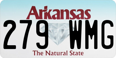 AR license plate 279WMG