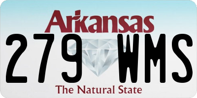AR license plate 279WMS