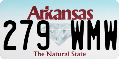 AR license plate 279WMW
