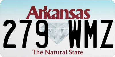 AR license plate 279WMZ
