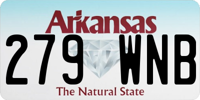 AR license plate 279WNB
