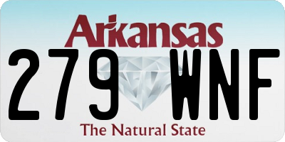 AR license plate 279WNF