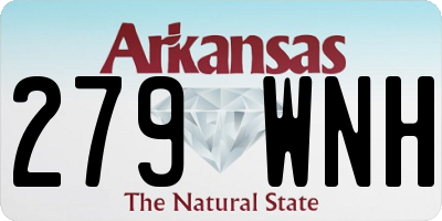 AR license plate 279WNH