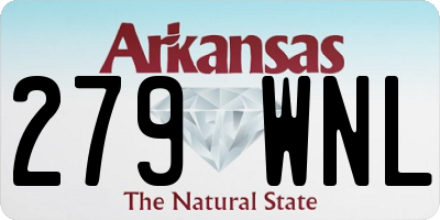 AR license plate 279WNL