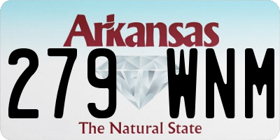 AR license plate 279WNM