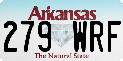 AR license plate 279WRF