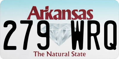 AR license plate 279WRQ