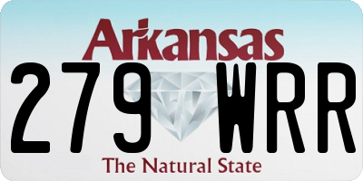 AR license plate 279WRR