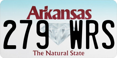 AR license plate 279WRS