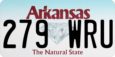 AR license plate 279WRU