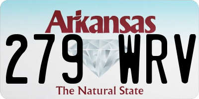AR license plate 279WRV