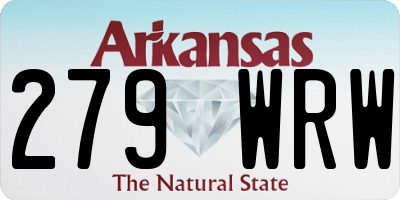 AR license plate 279WRW