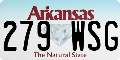 AR license plate 279WSG