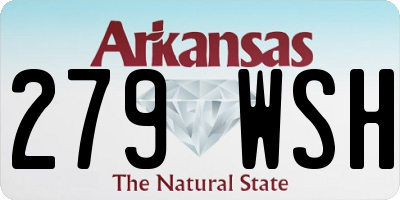 AR license plate 279WSH