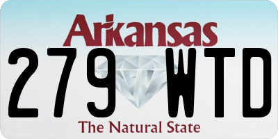 AR license plate 279WTD