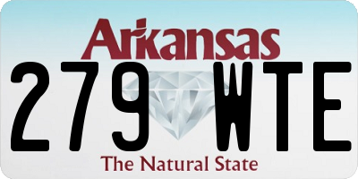 AR license plate 279WTE