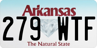 AR license plate 279WTF