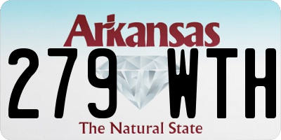 AR license plate 279WTH