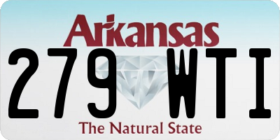 AR license plate 279WTI