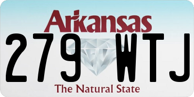 AR license plate 279WTJ
