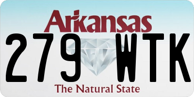 AR license plate 279WTK