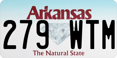 AR license plate 279WTM