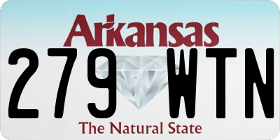 AR license plate 279WTN
