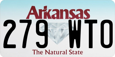 AR license plate 279WTO
