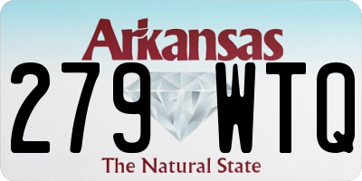 AR license plate 279WTQ