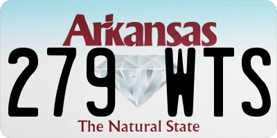 AR license plate 279WTS