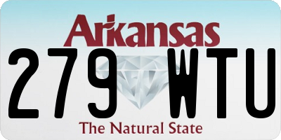 AR license plate 279WTU